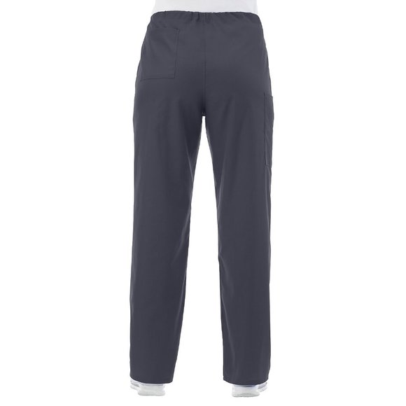 NWT WHITE SWAN UNISEX DRAWSTRING SCRUB PANTS CHARCOAL LARGE - Picture 3 of 7